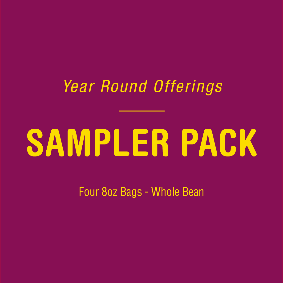 Year Round Offerings Sampler Pack by Tandem Coffee Roasters